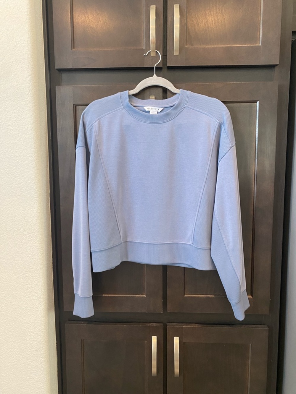Athleta Light Periwinkle Crewneck Sweatshirt